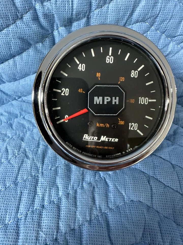AUTO METER 1712 SPEEDOMETER GAUGE Adjustable Electric Sending Unit, Lighted - Image 2 of 4
