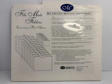 Creative Memories FILE MATE FOLDERS with Tabs Storage Scrapbooking NEW in Pack