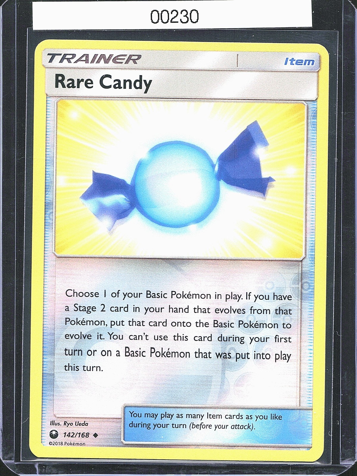 Pokémon TCG Rare Candy 142/168 Reverse Holo Sun & Moon B-0004