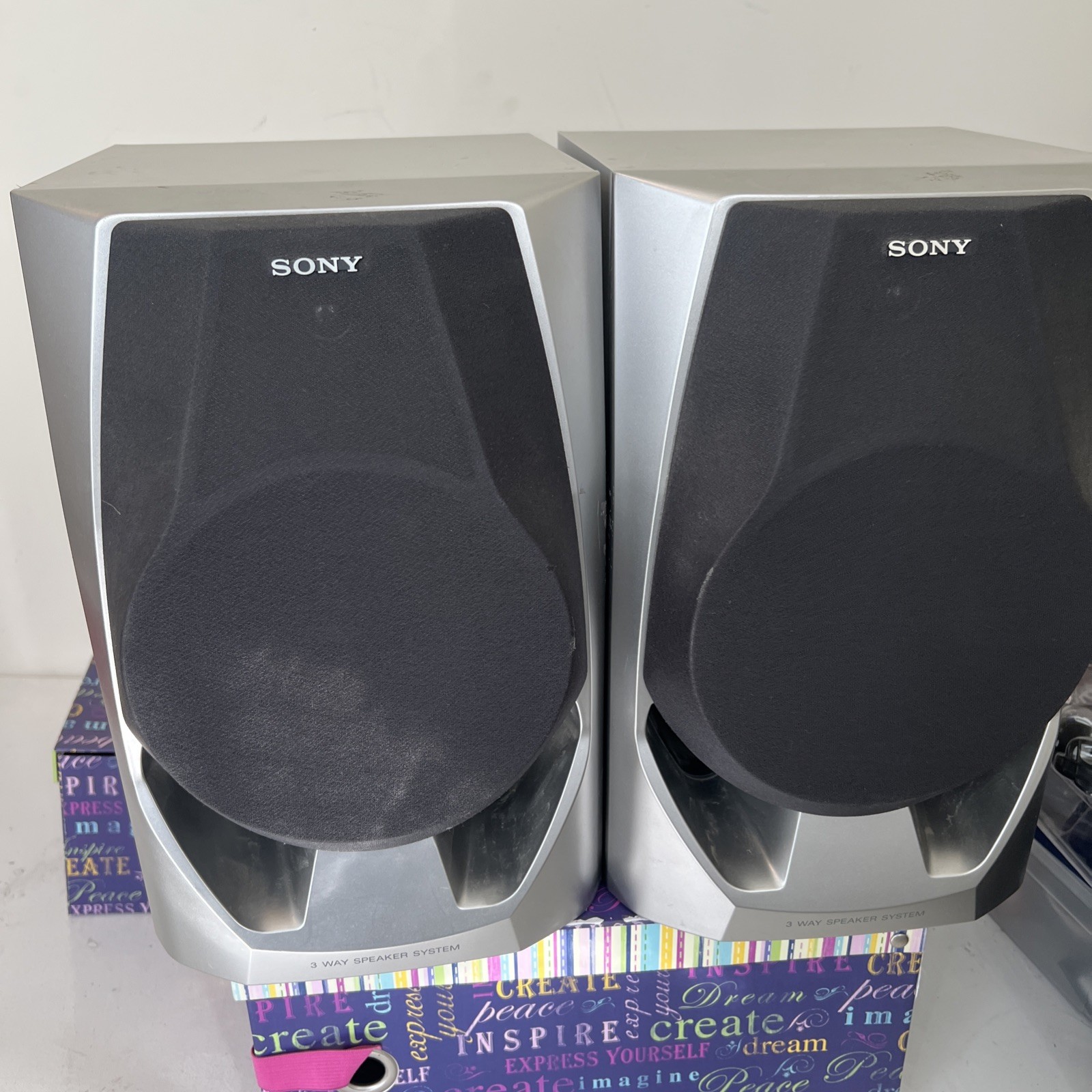 Sony Model No. SS-RXD5 Speakers (Pair)3-Way Speaker System -
