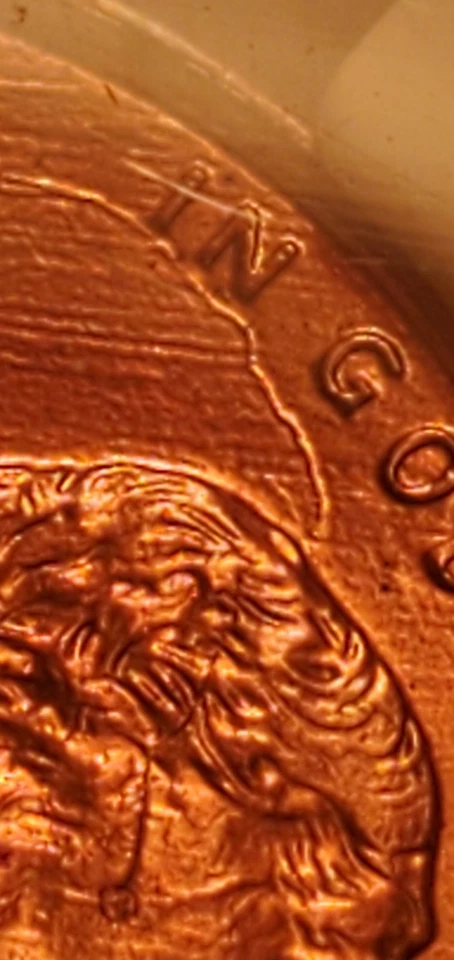 1999 Lincoln Cent  Double Struck In Collar  NGC MS66 Strong Doubled Struck - Image 3 of 4