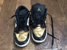 Nike Air Jordan 1 Low Retro Gold Toe Youth Size 6.5