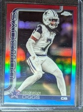 2025 Topps Chrome Football Trevon Diggs red white and blue