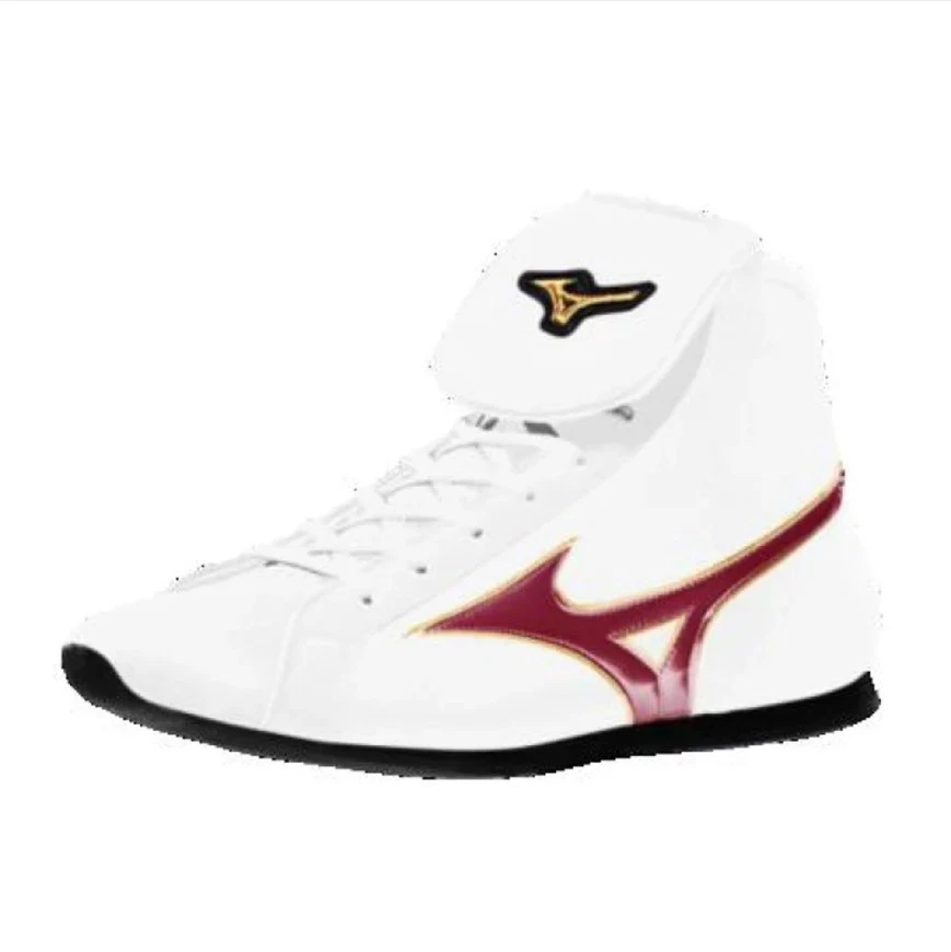 Mizuno ボクシングシューズ 日本製 ホワイト/レッド 21gx230001 Mizuno