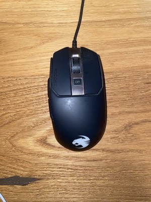 Roccat Kain 120 AIMO Gaming-Maus, Schwarz Mit Kabel