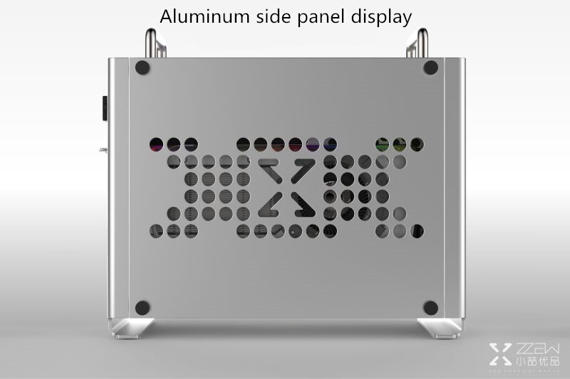 ZZAW B2 Mini ITX Computer Case PC Aluminum Acrylic Side Panels SFX ...