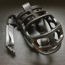 Comfortable Basket Muzzle For Dogs, Durable Plastic, Adjustable Straps