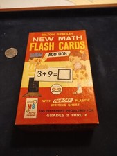Milton Bradley New Math Flash Cards Addition Grades 2-6 1965 