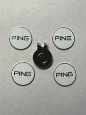 (4) Karsten PING 1 Coin Style Golf Markers W/...