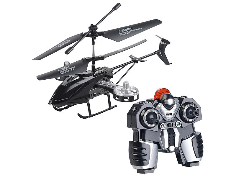 Hélicoptère télécommandé GH-245 à 4 canaux avec gyrostabilisateur noir