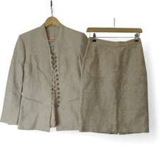 Paule Vasseur Skirt Suit Paris 2 piece Small Mother of Bride Occasion Preloved