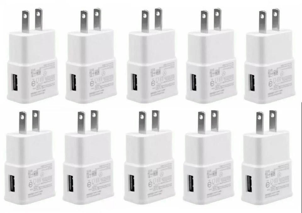 100Pcs 2A USB Wall Charger Plug AC Home Power Adapter For Samsung Android LG - Image 3 of 3