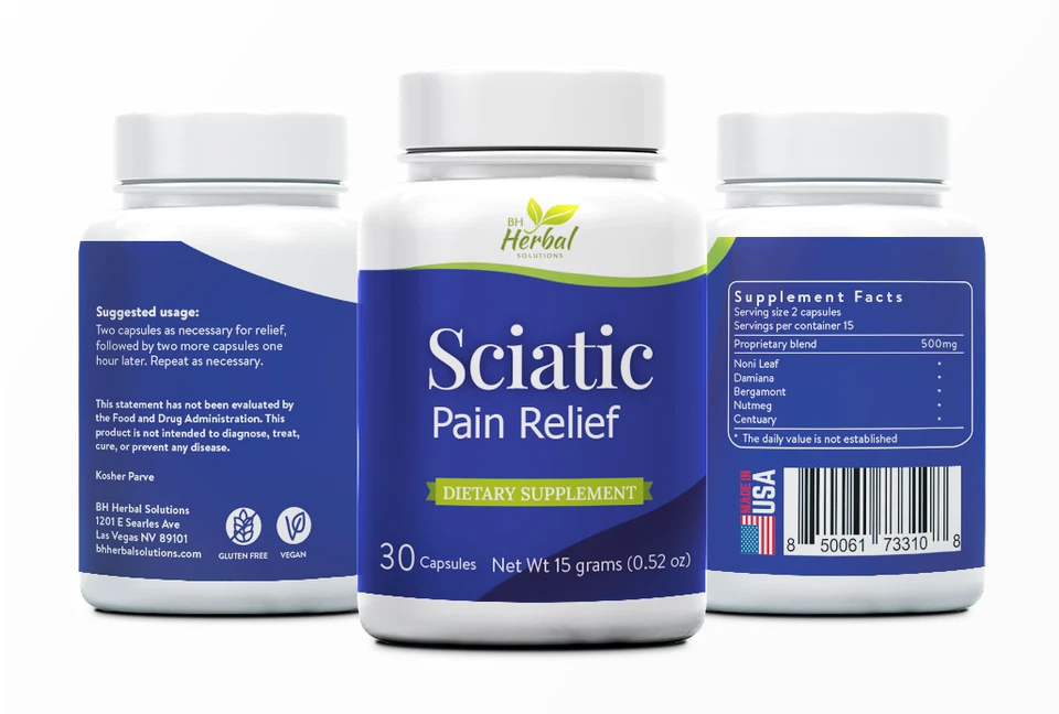 Sciatic Pain Relief Natural Herbal Supplement - Image 3 of 3