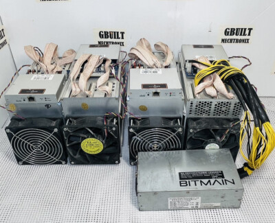 Antminer T9+ Bitcoin Miner  10.5 Th Set Of 4 W/ 1- Power Supply
