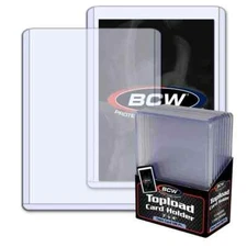 10 - Thick Card Protectors, Topload Memorabilia Cards 138 pt 3.5mm 3" x 4" - 1/8
