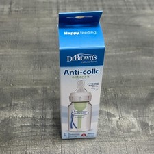 Dr. Brown  s Natural Flow Anti-Colic Options Plastic Baby BOTTLE 4OZ- NEW IN BOX