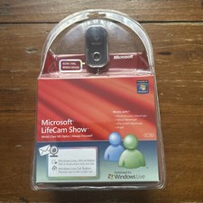 Microsoft LifeCam Show USB Webcam Black For School Office HD 2.0 Megapixel NEW