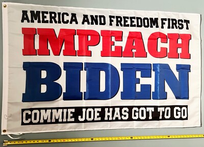 DONALD TRUMP FLAG FREE SHIP America Freedom Impeach Biden Desantis USA Sign 3x5'