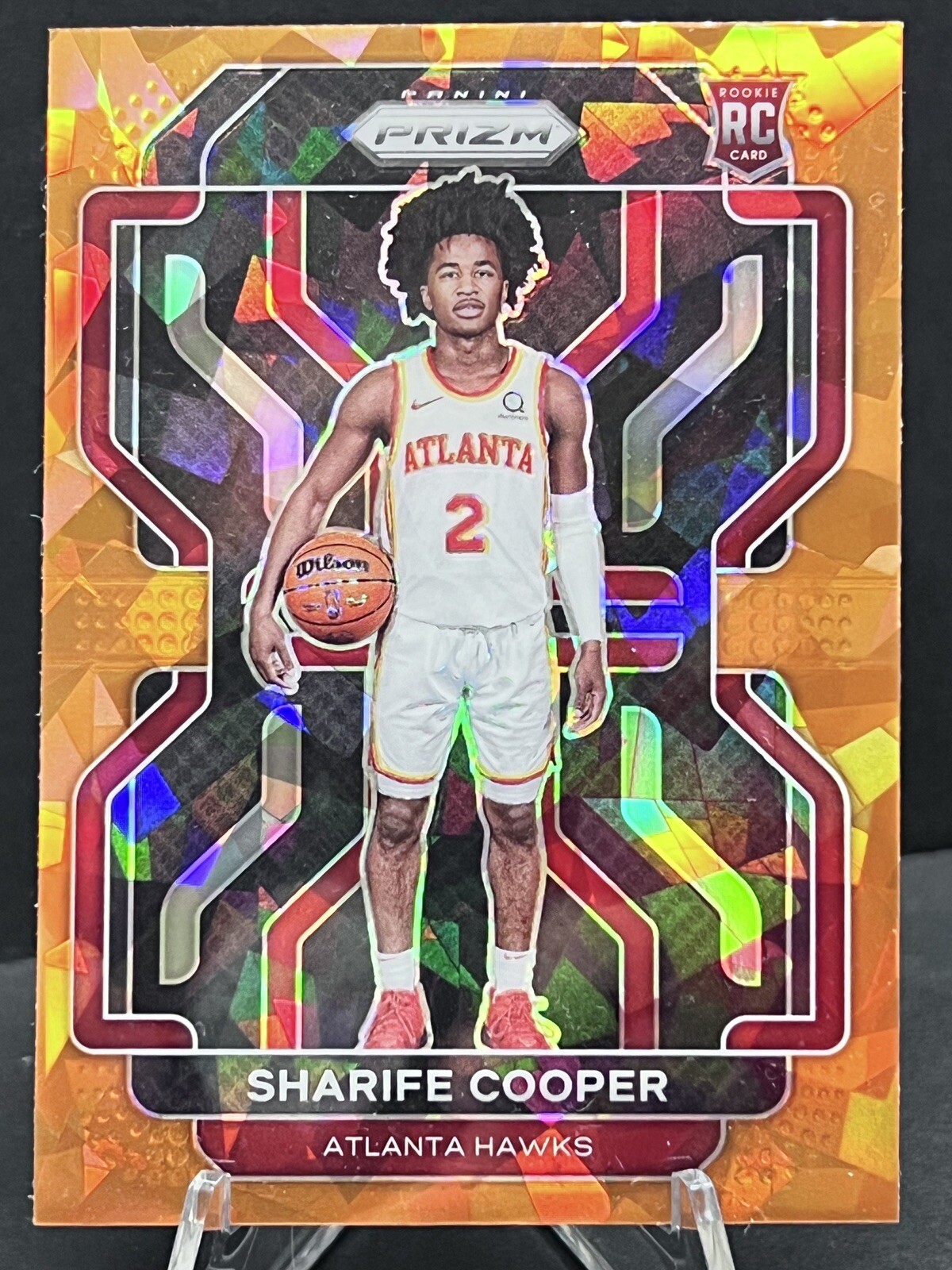 2021 Panini Prizm Orange Hyper Prizm #280 Sharife Cooper RC