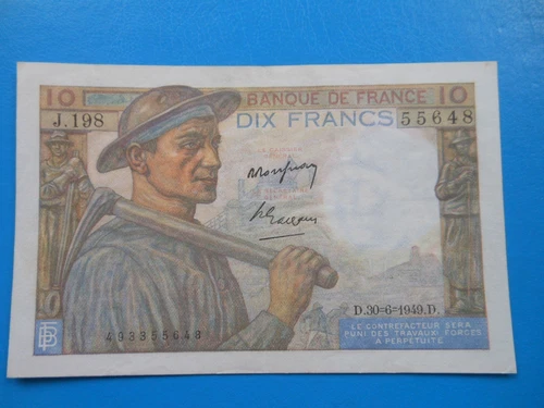 10 Francs Mineur 30-6-1949 F8/22 SUP