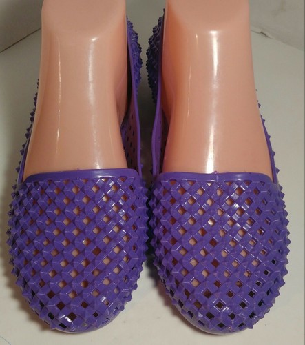 Skidders Womens Purple Studded Flats Size 8 - Picture 2 of 5