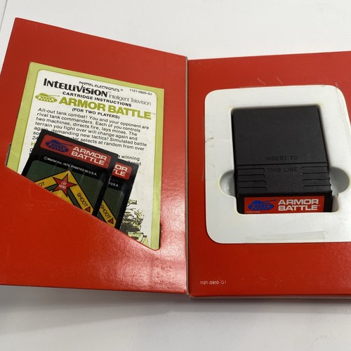 Armor Battle, Sea Battle, Triple Action, & New Atlantis 4 Intellivision Games - Picture 3 of 13