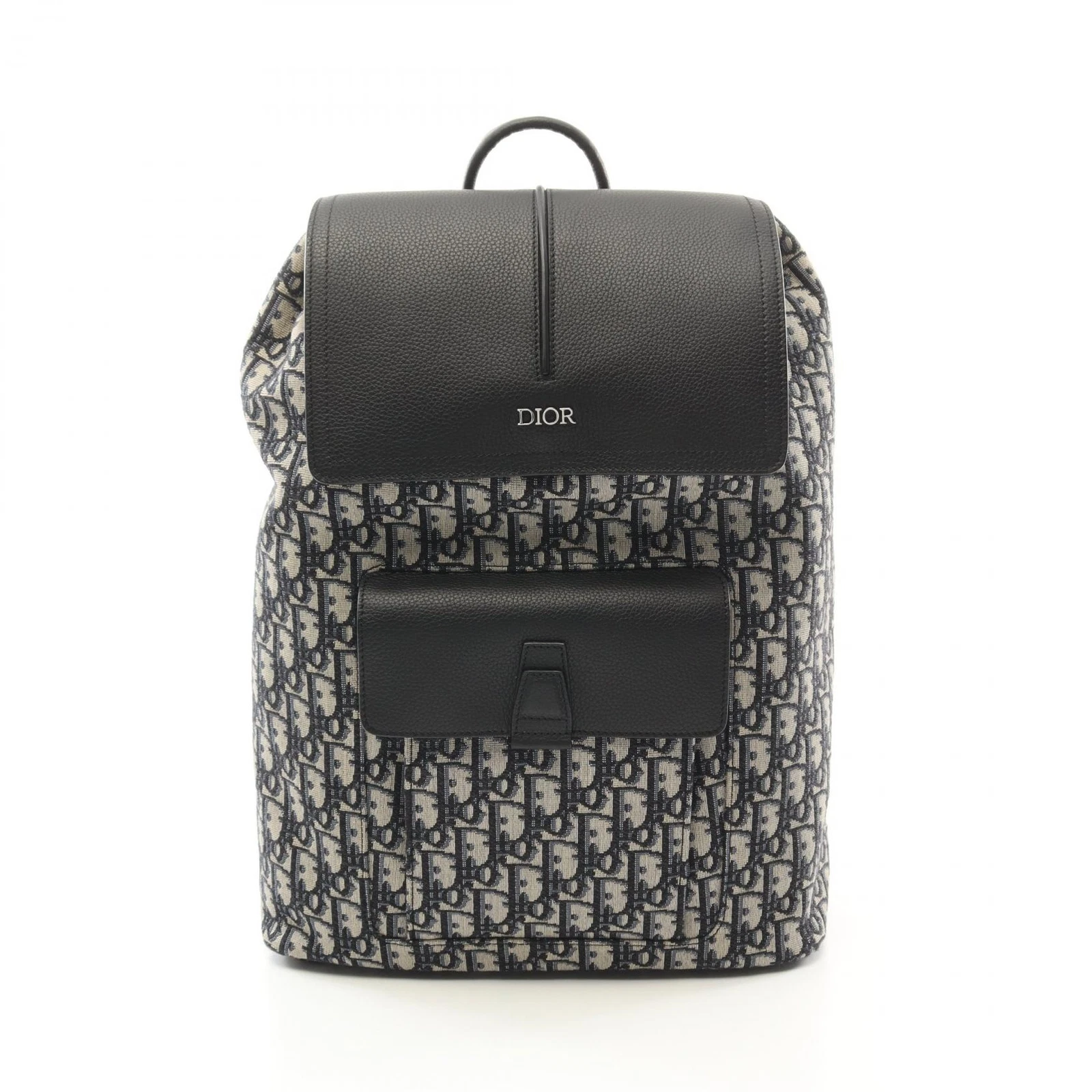 Christian Dior MOTION Sac à dos Sac à dos 1ESBA138YKY cuir jacquard bleu marine noir