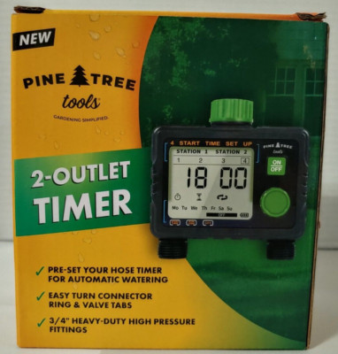New Pine Tree Tools Hose Timer - Programmable Water Timer for Garden Hose