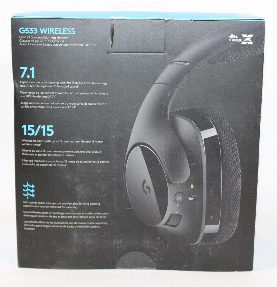 Logitech G533 Auriculares Gaming Inalámbricos DTS 7.1