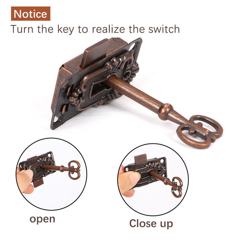 4Pcs Door Lock Set Key Curio Grandfather Clock China Jewlery