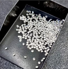 Loose CVD Lab-Grown Diamond LOT 1.30 MM D Color IF CLEARITY 100 PCS Certified