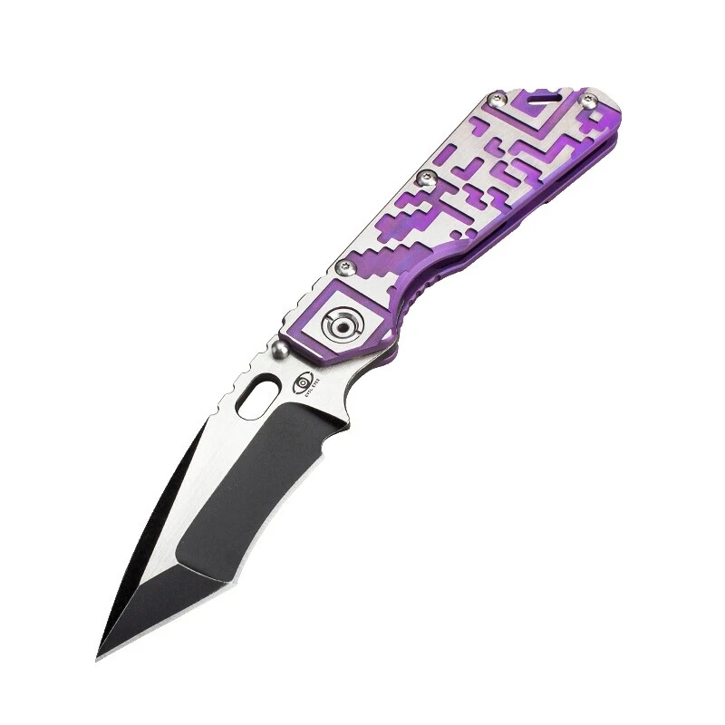 Navaja mango de Titanio Multi cuchillos plegables modernos de colección