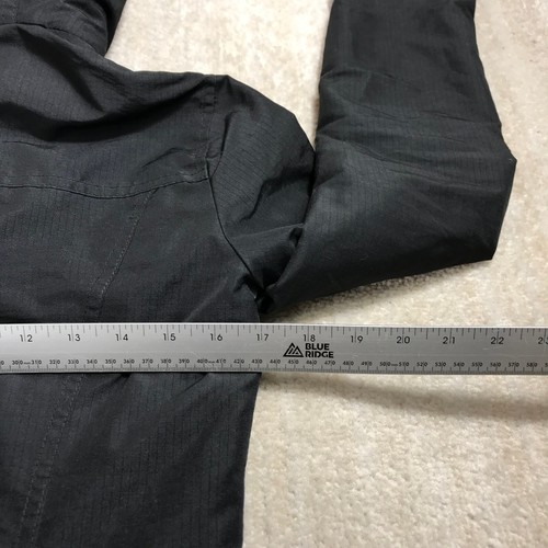 Hollister Jacket Womens Extra Small Parka Button Front Hoodie Black Coat Casual - Picture 11 of 13