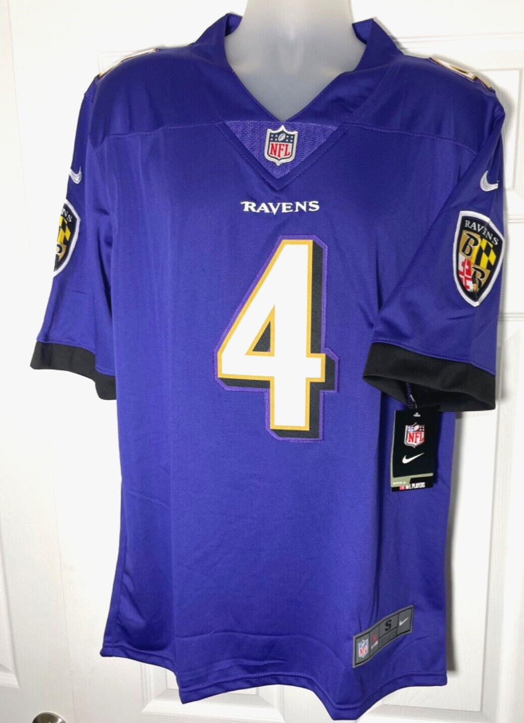 Baltimore Ravens Zay Flowers 4 NWT Jersey Mn All Sz. Patches Ships Tomorrow
