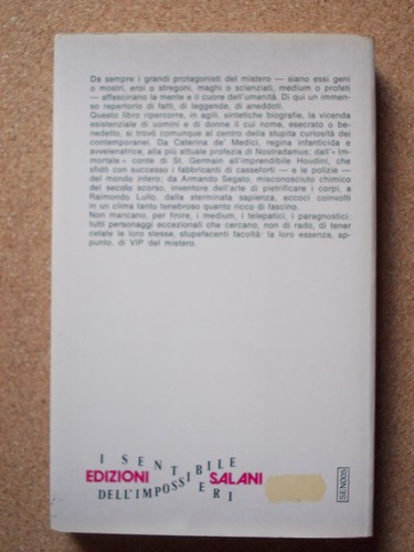 LIBRO I GRANDI DEL MISTERO Gianfranceschi La Porta 1980 1°ed SALANI tascabile. - Picture 2 of 3