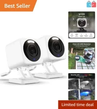 2.5K HD Indoor/Outdoor Smart Security Camera - Pet & Baby Monitor 2 Pack