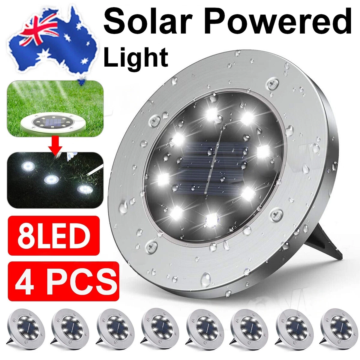 Solar outdoor buried sale lights