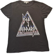 Junk Food Womens Def Leppard Destroyed Style Shirt New XS-XL
