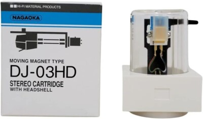 Nagaoka DJ-03HD MM Type Stereo Cartridge with Head Shell for