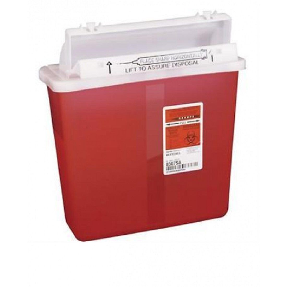 Covidien 8507SA SharpSafety Container With Counterbalance Lid 5 Quart