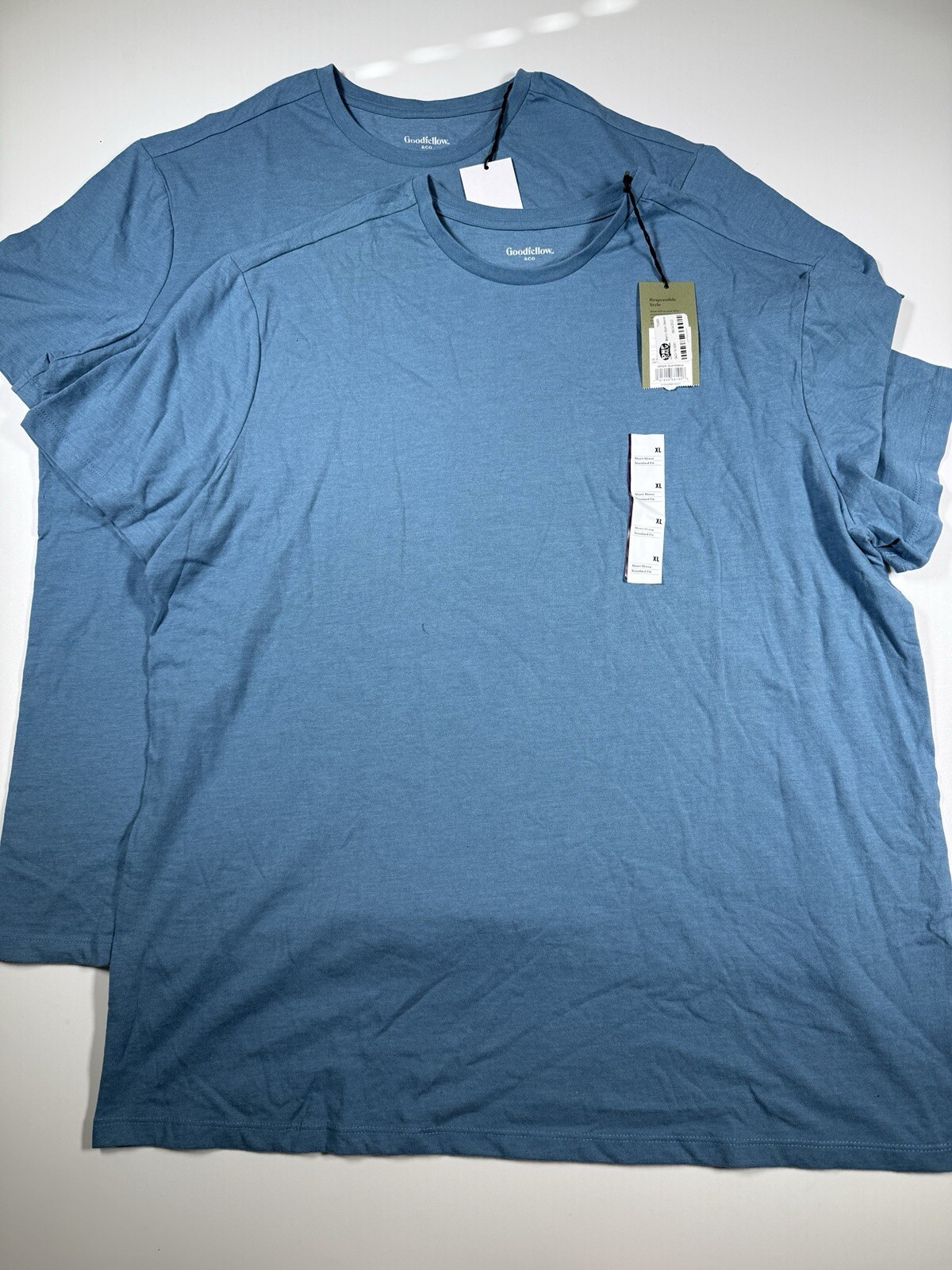 2 Pack Goodfellow & Co Lindale Short Sleeve Tee - Blue XL Casual Men's T-Shirts