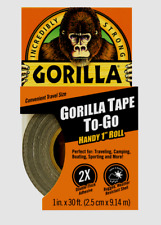 Gorilla Tape TO-GO Handy 1" Roll Thick Travel Camping Boating Sport Craft 30'