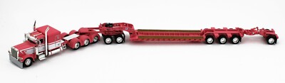 1/64 Bianco Peterbilt 389 Con Rimorchio A Tre Assi Landoll - Foto 2