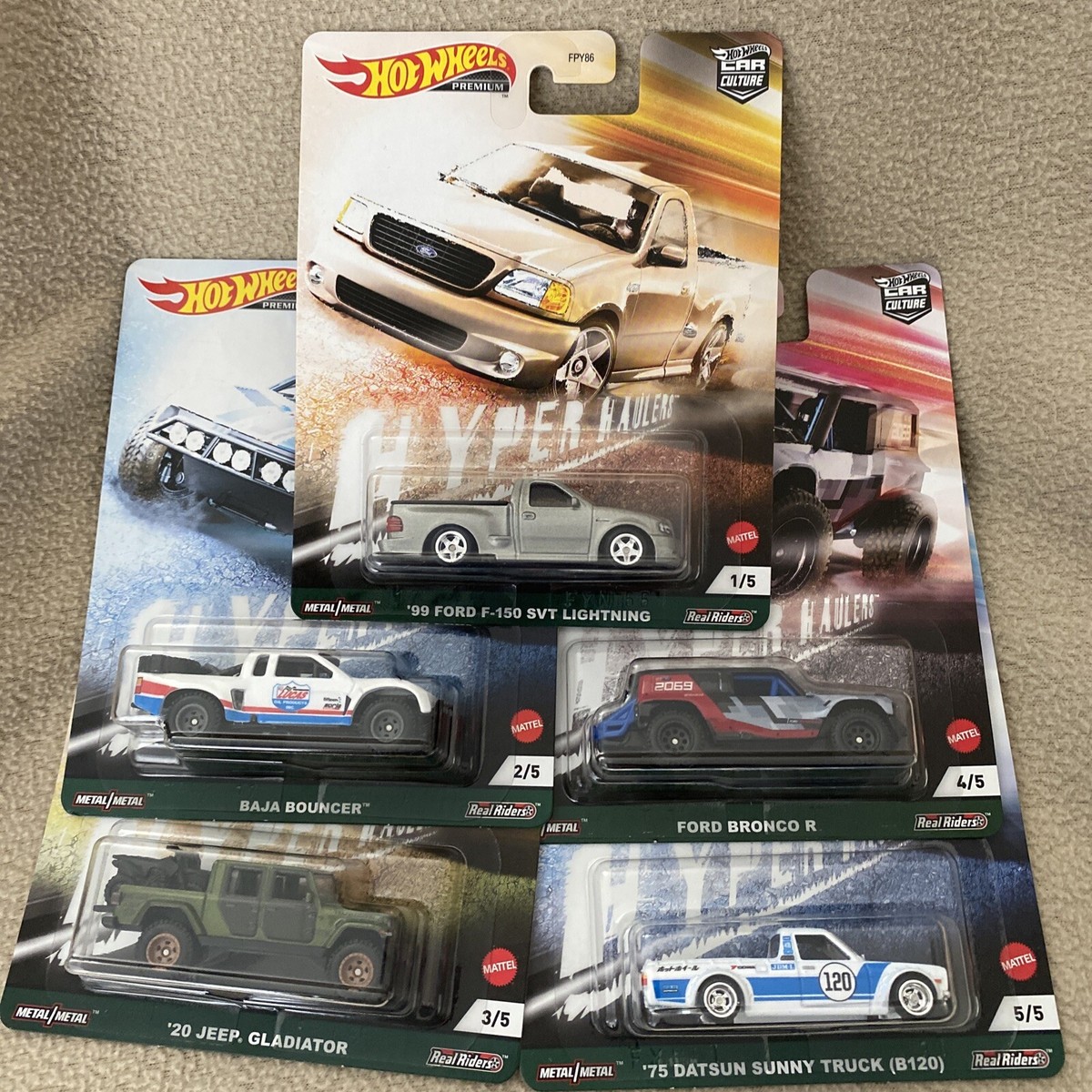 ホットウィール カーカルチャー Hyper Haulers 5台セット Hot Wheels Hyper Haulers Set of 5 Cars - Car Culture Mix F FPY86