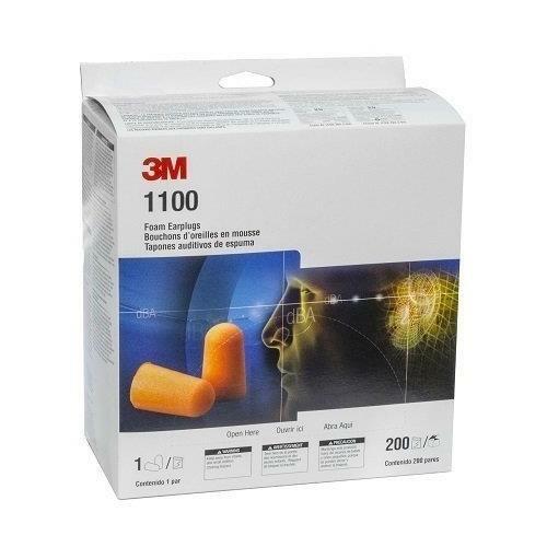 3M 1100 Foam Ear Plugs, 200-Pair - Picture 1 of 1