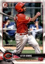 LOT OF 20  2018 BOWMAN DRAFT BASE PAPER PROSPECT #BD151 JETER DOWNS REDS