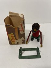 Antique Windup Mechanical Schuco Monkey Miniature Chimp Acrobat Toy Works Read