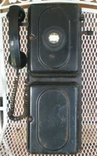 Vintage Automatic Electric Wall Crank Monophone telephone