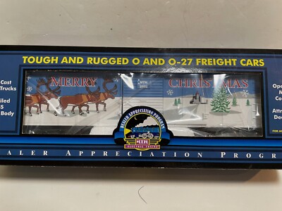 MTH 20-80004G 2002 D.A.P. Dealer Appreciation Program Christmas Box Car - NIB!