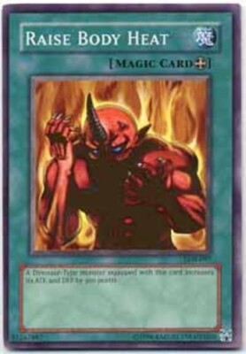 Moderately Played Raise Body Heat - LOB-097 - Common - 1st Edition - YuGiOh 